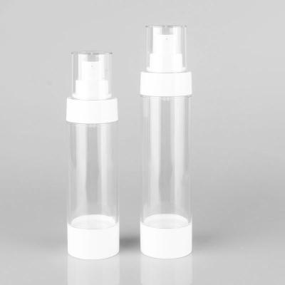 China Serum Foundation Airless Pump Bottle 120ml 4.06oz 80ml Luxury Clear Refillable for sale