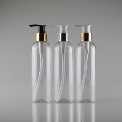 China 250ml Large Empty Pump Hand Sanitizer Dispenser Bottles Round Shoulder Aluminum Oxide Emulsion for sale
