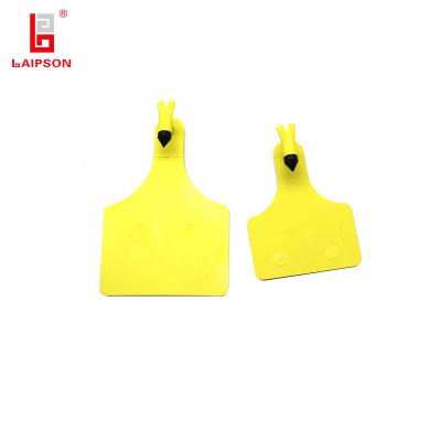 China 113mm Large Size Animal Tracking Number Plastic Cattle Ear Tag For Livestocks zu verkaufen