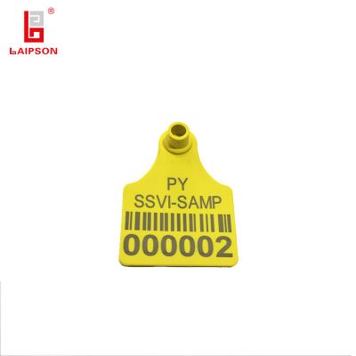 China Barcode Numbers TPU Livestock Ear Tags Laser Printed For Cattle Bovine Ranch for sale