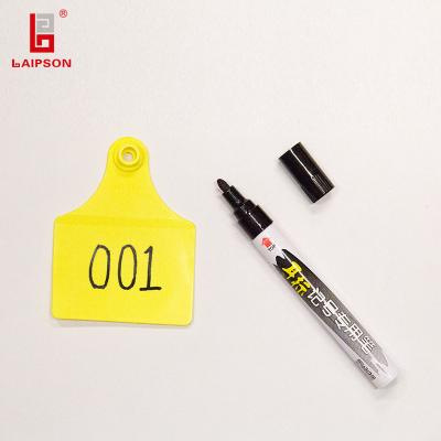China Veterinary Environment ROHS Tag Pen UV Resistant For Marking Cattle Black Ink for sale