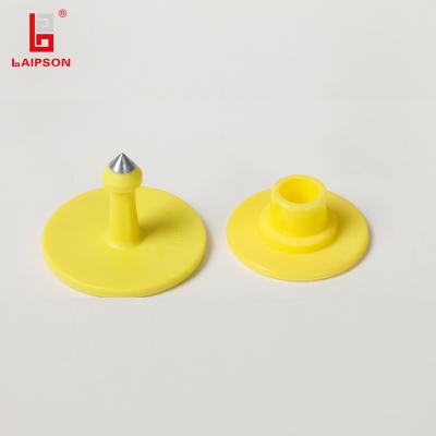 China NFC Uhf Cow Pig Sheep RFID Button Ear Tags 860-960Mhz Long Distance Waterproof for sale