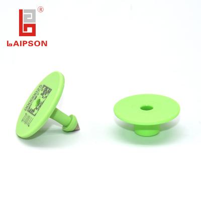 China 32mm UHF RFID Tpu Button Ear Tags Multi Colors 860-960Mhz Stable Reading for sale