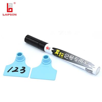 China Long Distance Visible Farm Ear Tag Marker Pen With UV Resistant Permeable Ink for sale