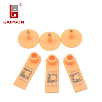 China SGS 52*17mm Polyurethane Rfid Ear Tags For Goat for sale
