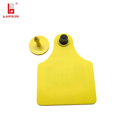 China 100mm CMA 860-960Mhz Buffalo Ear Tag For Farm Management for sale