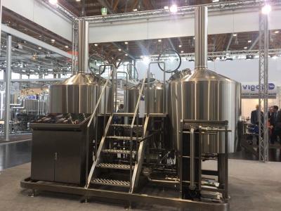 China Sistema del control semi automático del equipo de la elaboración de la cerveza del gran escala 7Bbl del SUS 304 en venta