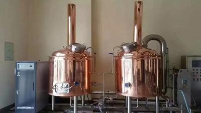 China PLC Control Copper Beer Small Home Brewing Systems , Mini Beer Brewery Equipment for sale