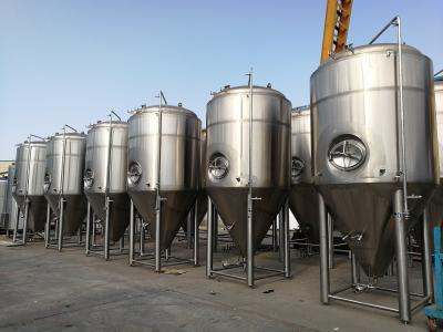 China Vertical Jacketed Fermentation Tank Bright Beer Conical Beer Fermenter 3000L for sale