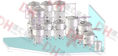 China Custom Design Home Beer Brewing Equipment Brewery Plant For Walt Beer Making for sale