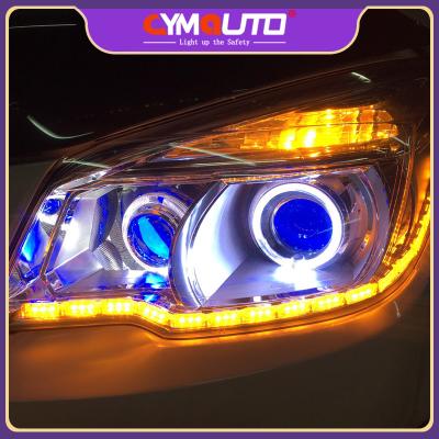 Chine 12V LED courante de jour allume le tour débordant optique imperméable du guide DRL de la gemme LED de voiture à vendre