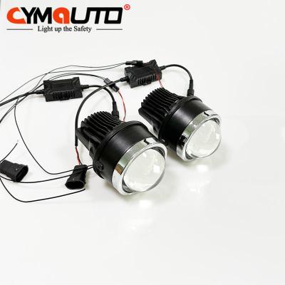 中国 CYMAUTO Tri Color Fog Lamp 3 Inches White And Yellow Waterproof Foglamp 45W 6000K 販売のため