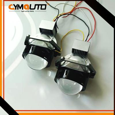 China 66W 3.0 Inch Car Headlight Bulb Bi Led Projector Lens 3 years Warranty for sale