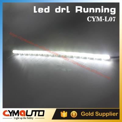China Universal LED DRL Strip Light For Car Waterproof Flexible White Yellow for sale