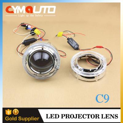 China 5500K Xenon Projector Kit Lens 35W HID Projector Bulb C9 Car LED Cover for sale