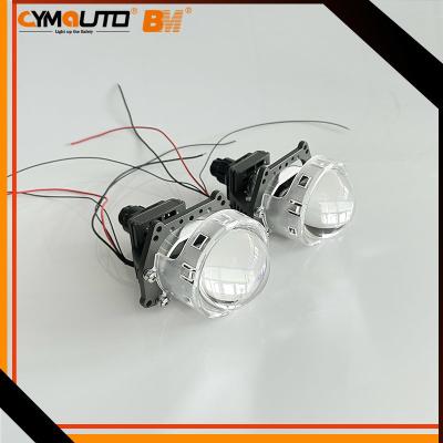 China Bi Xenon Hid Projector Headlamps 3 Inch With LED Angel Eyes Shroud for sale