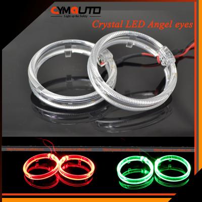 China Las linternas de los anillos del halo de Angel Eyes DRL 80m m LED del coche adaptan la luz en venta