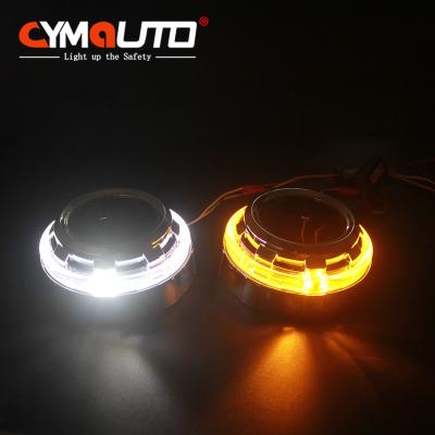 China Car LED HID Projector Shrouds C6 Dual Colors Headlamp Retrofit for sale