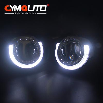 China Universal Car Headlight Shrouds Projector Lens LED Angel Eyes Shroud for sale