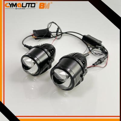China 12V lámpara de niebla láser única Bi Led Sistema de iluminación automática Blanco cálido 6000k 40w 2.0 pulgadas en venta