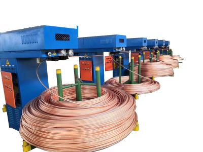 中国 Upward Oxygen Free Copper Rod Continuous Casting Line with Cold Rolling Mill 販売のため