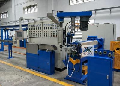 China 70+40 Jacket Sheath Extrusion Line , Low Noise Wire Making Machine For Power Cord Cable for sale