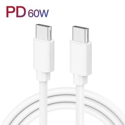 China 0.8M PD18W 60W USB C To USB C Cable For Phone Quick Charging for sale