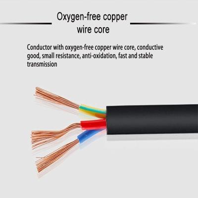 Chine Cable électrique périphérique de veste de PVC de prise d'UE OD6.8mm pour l'ordinateur à vendre