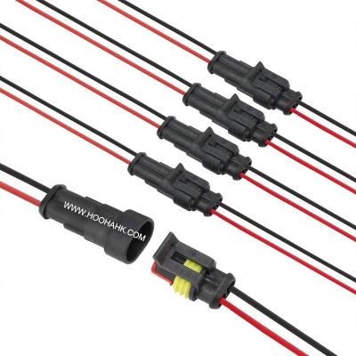 China 2 / 4pin Way Waterproof Automotive Cable Harness With Connectors for sale