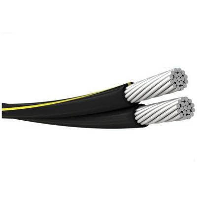 China 2*16 25mm ABC 2 core Low Volta 1kv PVC Insulated Africa Overhead Electric transmission ABC Duplex Aerial Bundled Cable S en venta