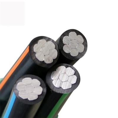 China Aluminum aerial bundle cable 1 kV XLPE insulated ABC cable for overhead power line for sale