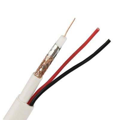 China RG59 Coaxial Cable And Wire Power PVC Insulation RG59 CCTV Cable With Braided Sheild for sale