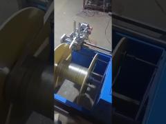 Rewinding machine for copper braided
