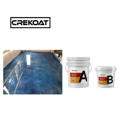 China Pintura de piso epoxi impermeable cristalina 1 mm Antiderrapante recubrimiento epoxi cero COV en venta