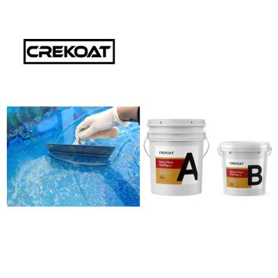 China Degradable Transparent Epoxy Resin Floor Coating 3D Metallic Without Cracks MSDS for sale