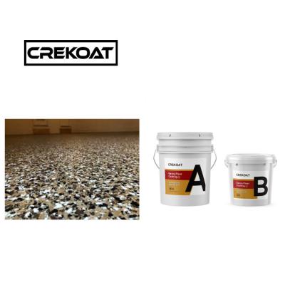 China Seamless Epoxy Resin Floor Paint Fast Curing Decorative Concrete Flake Paint for sale