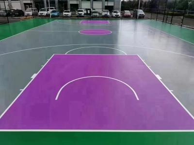 China Elastic Pickleball Basketball Court Coating Polyurethane Low Density for sale