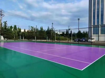 China Granules Basketball Floor Coating 13mm Tennis Court Coating Rubber for sale