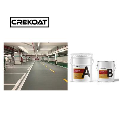 China Glossy Epoxy Floor Paint 3mm Spray Epoxy Top Coat For High Traffic Areas for sale