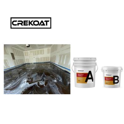 China Clear Water Resistant Metallic Epoxy Floor Coating Paint Unparalleled Seamless for sale