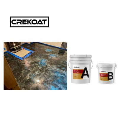 China Brush Two Pack Epoxy Floor Paint Hardener Chemical Resistant Epoxy Paint Glossy for sale