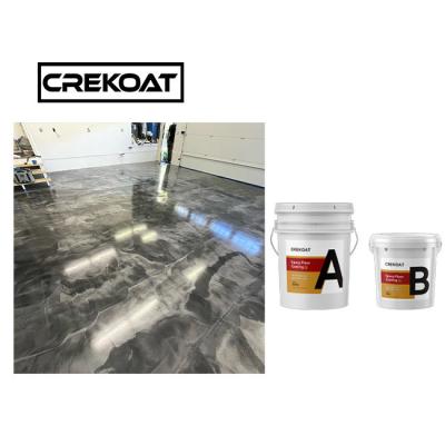 China Food Grade Epoxy Resin Floor Paint Metallic Garage Floor Solvent Free Materials for sale