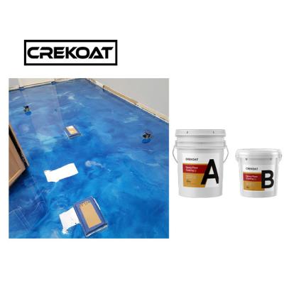China UV Resistant 3d Epoxy Resin Metallic Concrete Floor Non Toxic for sale