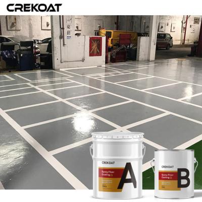 China Odorless Industrial Epoxy Floor Coating Self Leveling Concrete Floor Paint For Forklift Traffic for sale