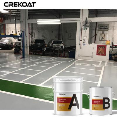 China 3mm Water Based Epoxy Floor Coating Low Maintenance Withstands Heavy for sale
