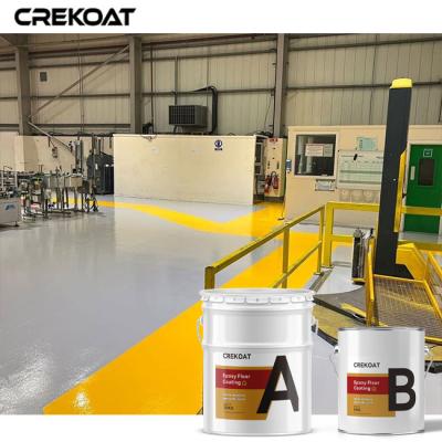 China Heavy Duty Glossy Industrial Epoxy Floor Coating Non Slip Concrete Surface for sale