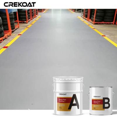 China Eco Friendly Non Slip Epoxy Floor Coating Withstands Heavy Impacts Spaces High Gloss Te koop