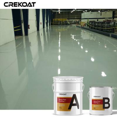 China Anti Corrosion Non Slip Epoxy Floor Coating VOC Compliant Low Volatile Organic for sale