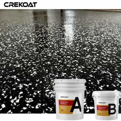 China MSDS Fast Drying Epoxy Floor Paint Decorative Epoxy Flake Flooring Urethane Topcoat for sale