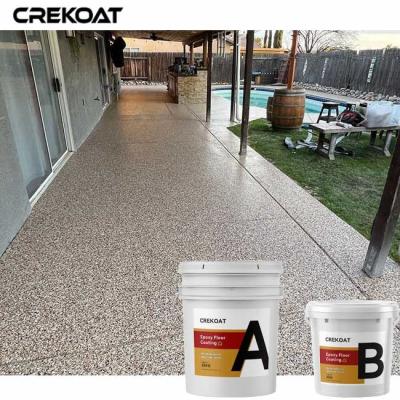 China Multi Color Epoxy Flake Floor Coating With Water Based Clear Epoxy Resin for sale